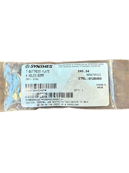NEW Synthes 4 Holes/80MM 240.34