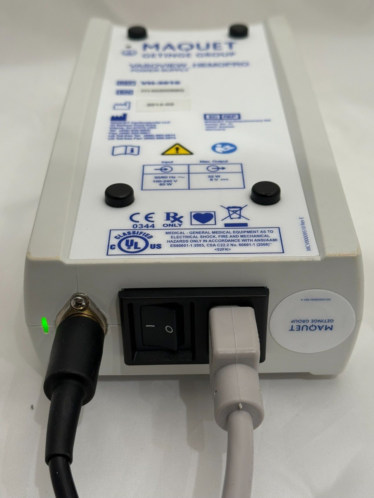Maquet VasoView HemoPro VH-3010 Power Supply - TESTED