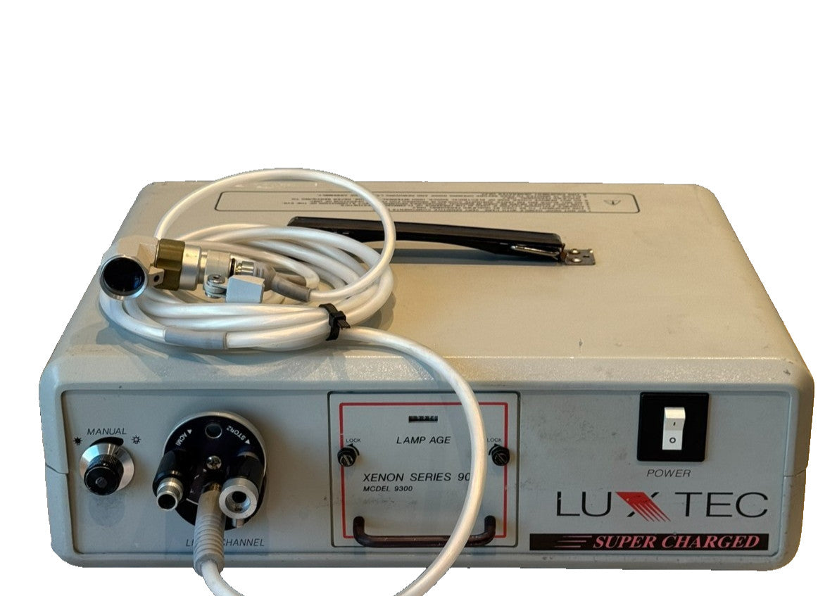 Luxtec Xenon Series 9000 Model 9300 Light Source w/ Light Cable Integra 0023009