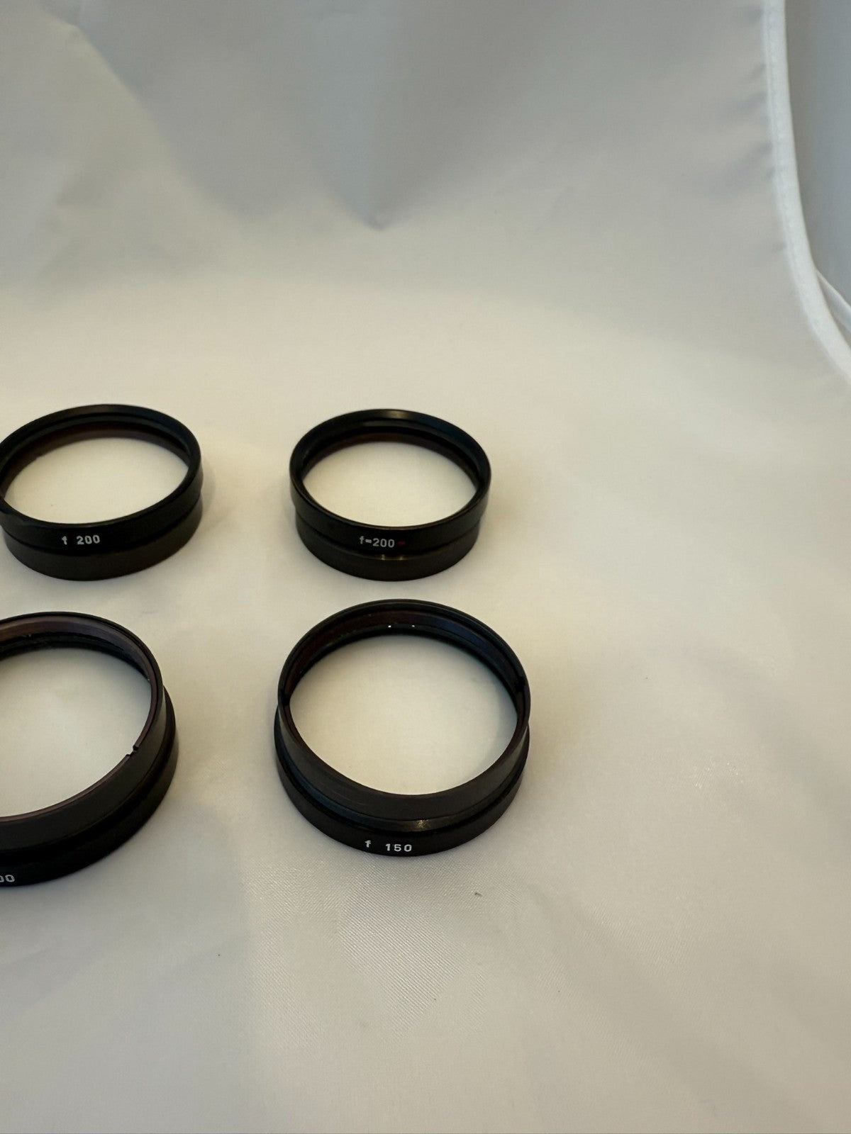 (LOT OF 8) CARL ZEISS  F 400 350 T* 200 150  Objective Lens 48mm OPMI Microscope