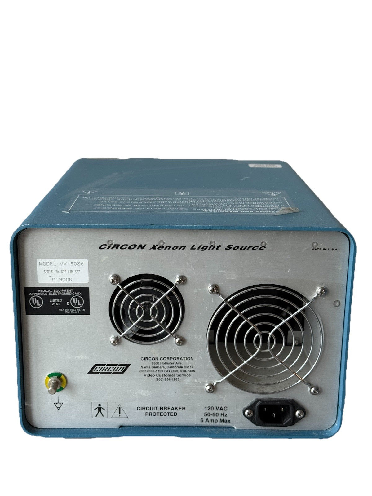 Circon ACMI 300W Xenon Light Source MV-9086 - EXCELLENT Condition