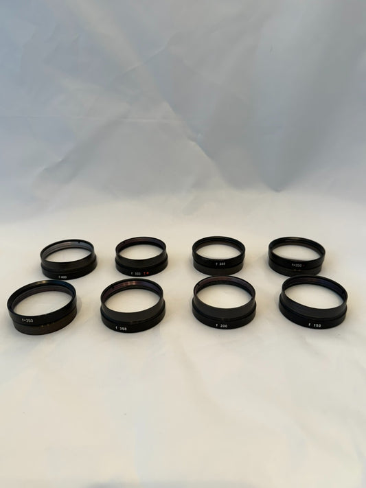 (LOT OF 8) CARL ZEISS  F 400 350 T* 200 150  Objective Lens 48mm OPMI Microscope