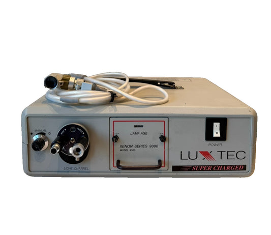 Luxtec Xenon Series 9000 Model 9300 Light Source w/ Light Cable Integra 0023009
